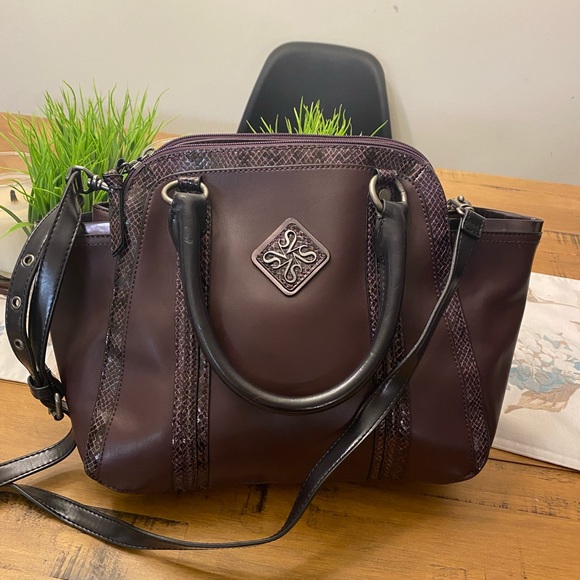 Simply Vera Vera Wang Handbags - Simply Vera by Vera Wang Wine Shoulder Bag